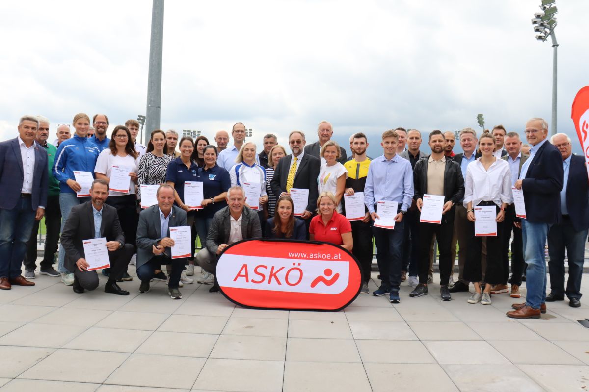 Ehrung ASKÖ-Jugendförderpreis und ASKÖ-Nachwuchstrainer:in 2022